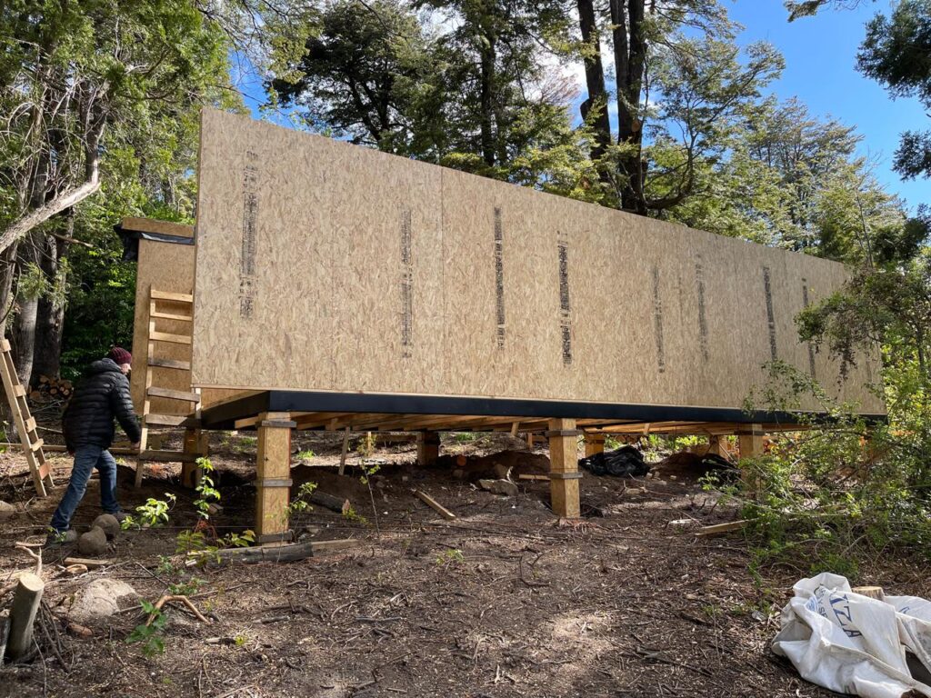 Obra en proceso de Flor de Casa en Bariloche