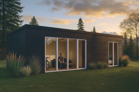 Casa modelo Amancay, vivienda en panel SIP llave en mano en Bariloche