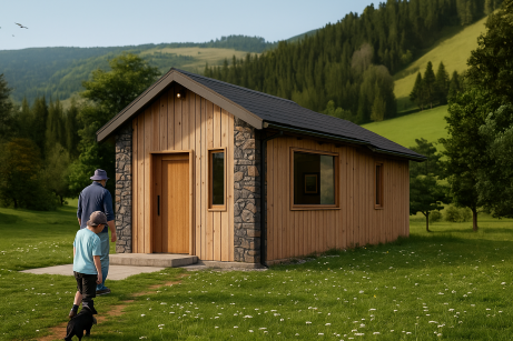 Casa modelo Mutisia, vivienda en panel SIP llave en mano en Bariloche