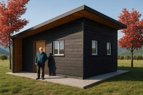 Casa modelo Ñire, vivienda en panel SIP llave en mano en Bariloche