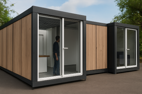 Casa modelo Oficina, vivienda en panel SIP llave en mano en Bariloche