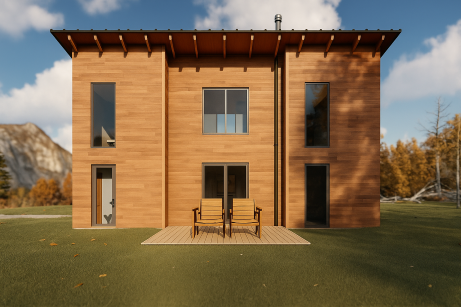 Casa modelo Tronador, vivienda en panel SIP llave en mano en Bariloche